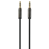 Аудио адаптер Cablexpert CCAP-444-0.75M, 3.5mm 3-pin (M) - 3.5mm 3-pin (M), 0,75м, Чёрный
