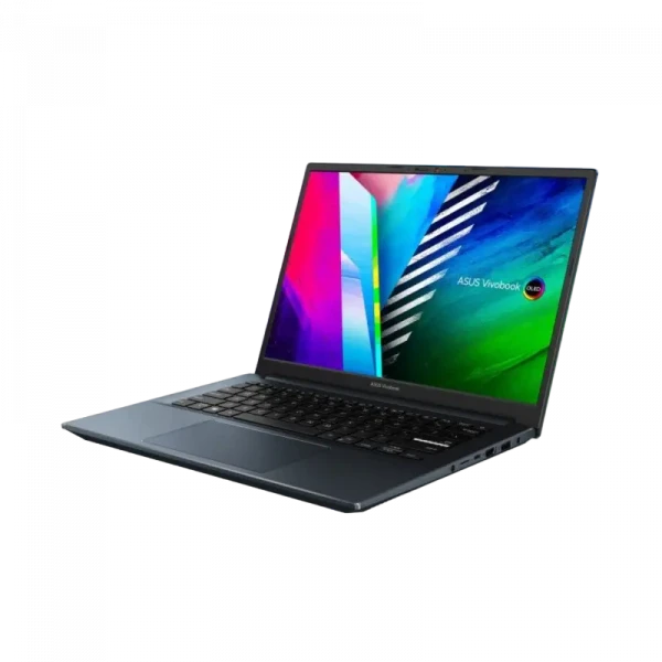 Laptop 14 ASUS Vivobook Pro 14 OLED M3401QA, Quiet Blue, AMD Ryzen 5 5600H, 8GB/256GB, Fără SO