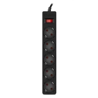 Сетевой фильтр SVEN SF-05E, 5 Розеток, 1,8м, Чёрный