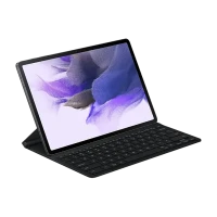 Husă pentru tabletă Samsung Galaxy Tab S7+ Book Cover Keyboard, 12,4, Poliuretan, Negru