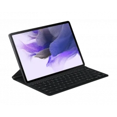 Husă pentru tabletă Samsung Galaxy Tab S7+ Book Cover Keyboard, 12,4, Poliuretan, Negru
