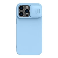 Husă Nillkin iPhone 14 Pro, CamShield Silky Silicone, Blue Haze