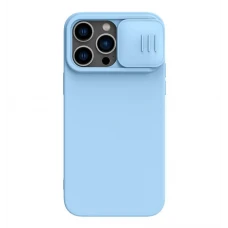 Husă Nillkin iPhone 14 Pro, CamShield Silky Silicone, Blue Haze