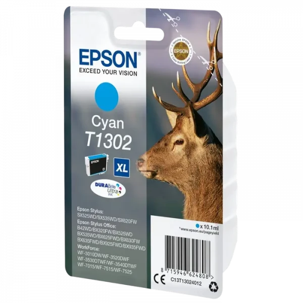 Cartuș de cerneală Epson C13T13024012, 10ml, Cyan
