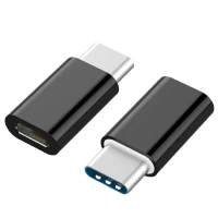 Adaptor Cablexpert A-USB2-CMmF-01, micro-USB (F)/USB Type-C, 0,3m, Negru