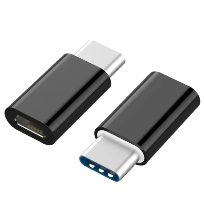 Адаптер Cablexpert A-USB2-CMmF-01, micro-USB (F)/USB Type-C, 0,3м, Чёрный