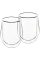 Set de pahare Ardesto AR2625G, 250 ml, 2buc.