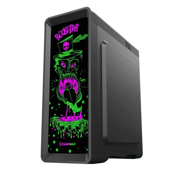 Компьютерный корпус Gamemax RockStar, Midi-Tower, Без блока питания, Чёрный
