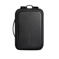Rucsac pentru Laptop Bobby Bizz, 15.6, Piele artificială, Negru