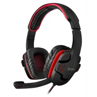 Căști gaming SVEN AP-G855MV, Cu fir, Negru/Roșu