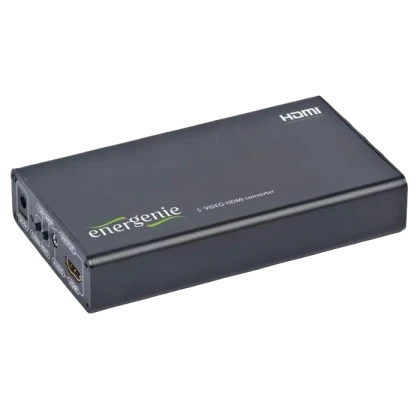 Видео/Аудио конвертер Energenie S-VIDEO to HDMI Converter, Чёрный