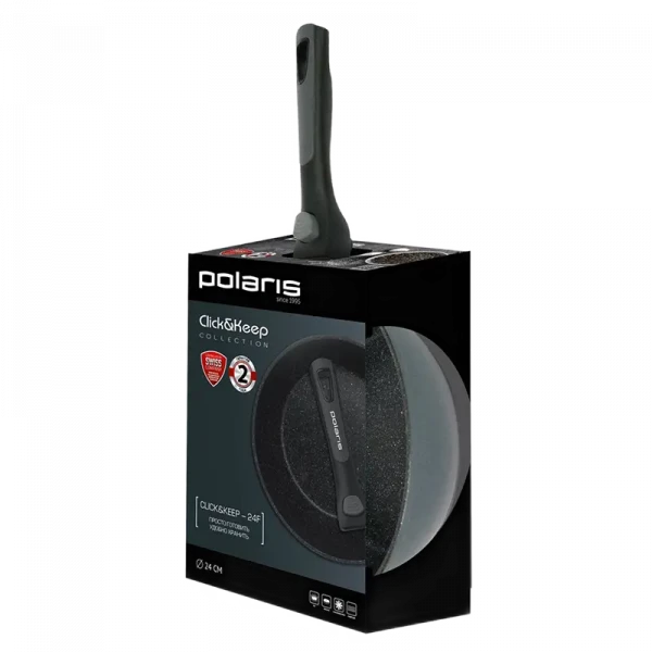 Tigaie Polaris Click&Keep-24F, 24cm, Negru