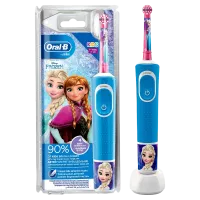 Электрическая зубная щетка BRAUN Kids Vitality D100, Голубой/Малиновый
