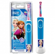 Periuță de dinți electrică BRAUN Kids Vitality D100, Albastru /Roșu-Purpuriu