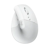 Mouse Wireless Logitech Lift Vertical, Alb