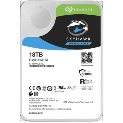 Unitate HDD Seagate SkyHawk AI, 3.5, 18 TB &amp;lt,ST18000VE002&amp;gt,