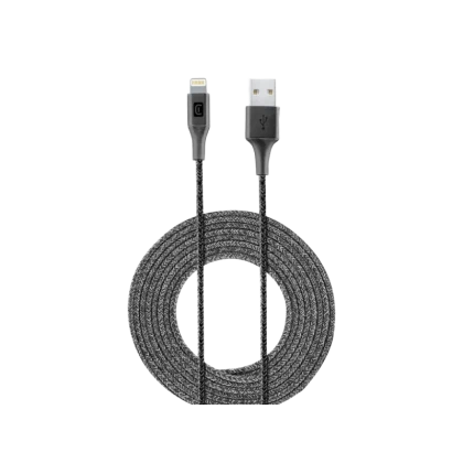 Cablu încărcare și sincronizare Cellularline Long Cable, USB Type-A/Lightning, 2,5m, Negru