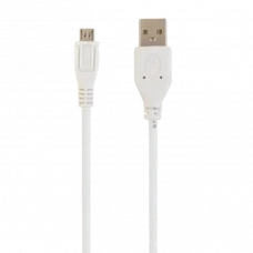 Кабель для зарядки и синхронизации Cablexpert CCP-mUSB2-AMBM-W-0.5M, USB Type-A/micro-USB, 0,5м, Белый