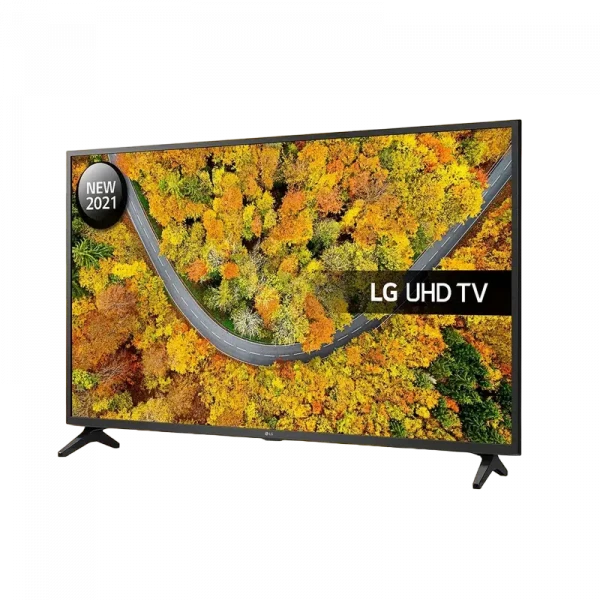 55 LED SMART Телевизор LG 55UP75006LF, 3840x2160 4K UHD, webOS, Чёрный