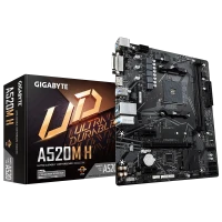 Материнская плата Gigabyte A520M H, AM4, AMD A520, Micro-ATX