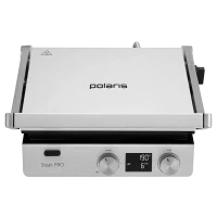 Электрический Гриль Polaris PGP3005, 2000Вт, Серебристый