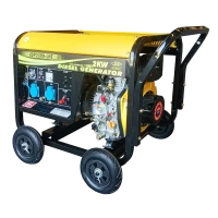 Generator diesel 2.5 kW, JDP JDP2500-LHE - Fază singulară, 230V