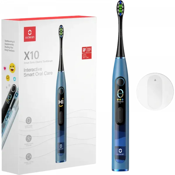 Periuța de dinți electrică sonică Oclean X10, Albastru