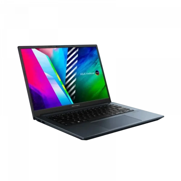 Laptop 14 ASUS Vivobook Pro 14 OLED M3401QA, Quiet Blue, AMD Ryzen 5 5600H, 8GB/256GB, Fără SO