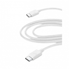 Cablu de încărcare și date Cellularline Power Cable, USB Type-C/USB Type-C, 3m, Alb
