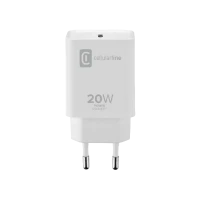 Încărcător Cellularline USB-C Charger 20W, 20W, Alb