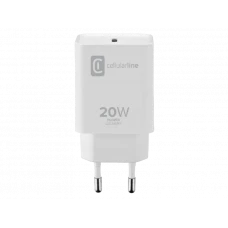 Зарядное устройство Cellularline USB-C Charger 20W, 20Вт, Белый