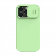 Husă Nillkin iPhone 13 Pro, CamShield Silky Silicone, Mint Green