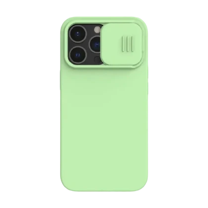 Husă Nillkin iPhone 13 Pro, CamShield Silky Silicone, Mint Green
