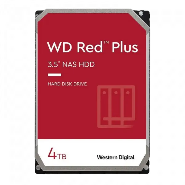 Unitate HDD Western Digital WD Red Plus, 3.5, 4 TB &lt,WD40EFZX&gt,