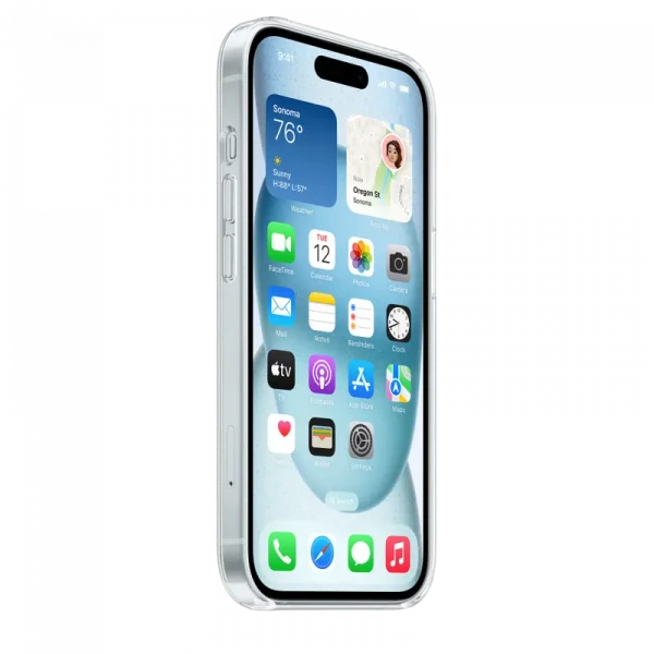 Husă Apple iPhone 15 Clear Case with MagSafe, Transparent