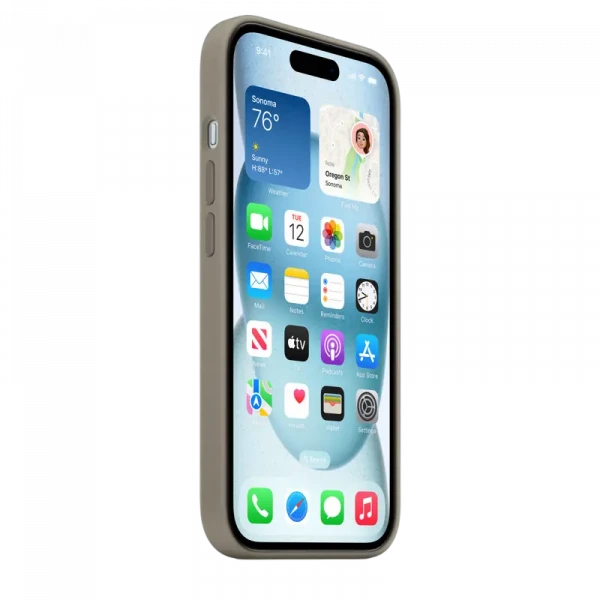 Husă Apple iPhone 15 Silicone Case with MagSafe, Clay