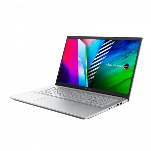 Laptop 15,6 ASUS Vivobook Pro 15 OLED M3500QA, Cool Silver, AMD Ryzen 5 5600H, 8GB/256GB, Fără SO
