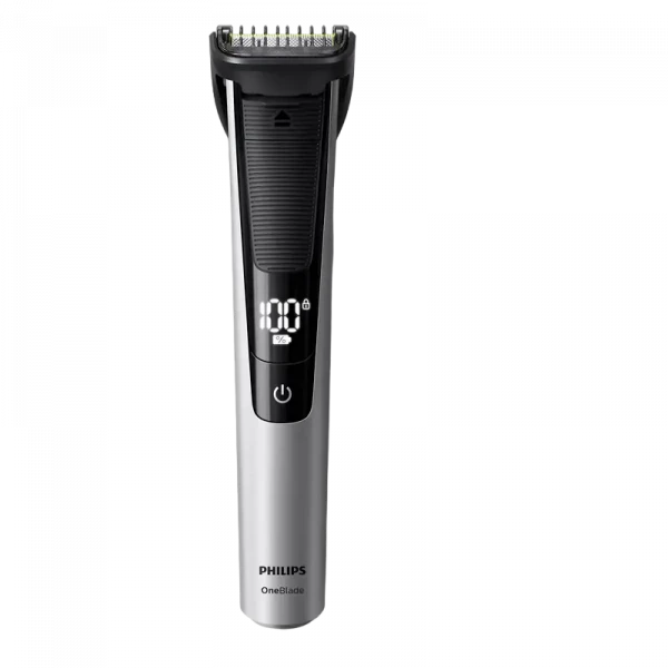 Trimmer pentru bărbați Philips OneBlade Pro QP6520/20, Negru | Argintiu