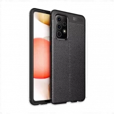 Husă Xcover Galaxy A72 - Leather, Negru