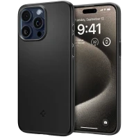 Husă Spigen iPhone 15 Pro Max Thin Fit, Negru