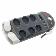 Prelungitor electric APC SurgeArrest PH6VT3-RS, 6 Prize, 2,4m, Gri