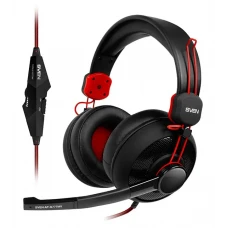 Căști gaming SVEN AP-G777MV, Cu fir, Negru/Roșu
