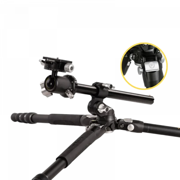 Trepied/Monopod Vanguard VEO3T+ 264AB, Cap cu bilă cu două axe, Negru