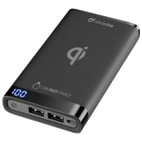 Портативное зарядное устройство Cellularline FreePower MANTA 8000 Wireless, 8мА·ч, Чёрный