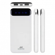 Acumulator extern RivaCase VA2240, 10000mAh, Alb