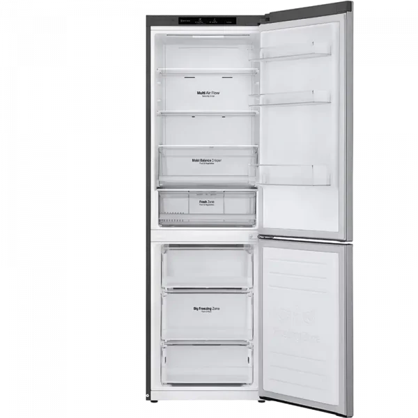 Холодильник LG GBB61PZJMN, Нержавеющая сталь