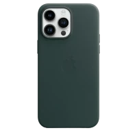 Husă Apple iPhone 14 Pro Max Leather Case with MagSafe, Verde