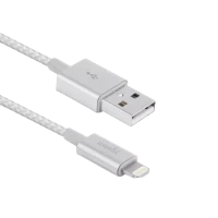 Cablu încărcare și sincronizare Moshi iPhone Lighting USB Cable, USB Type-A/Lightning, 1,2m, Argintiu