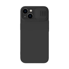 Чехол Nillkin iPhone 14 Plus, CamShield Silky Silicone, Чёрный