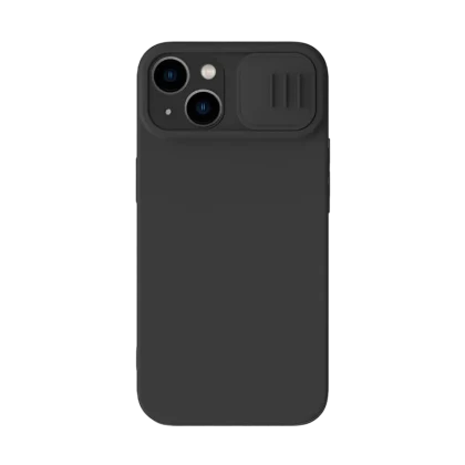 Husă Nillkin iPhone 14 Plus, CamShield Silky Silicone, Negru